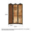 Cloison de séparation pliable en bois massif sculpté Vintage Art
