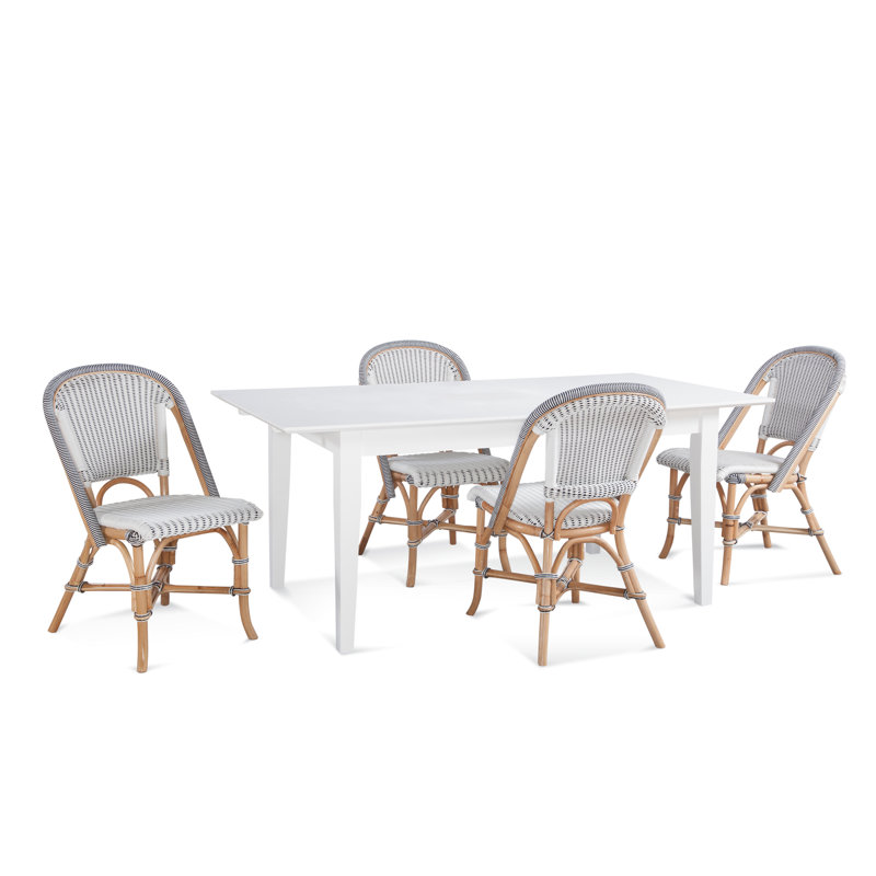 Hues Extendable Unfinished Solid Wood Dining Table, Brass