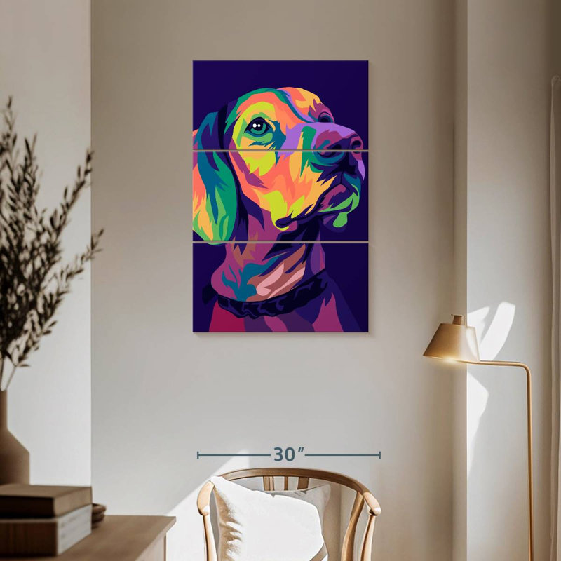 Brampt Labrador Pop, 57" H x 36" W