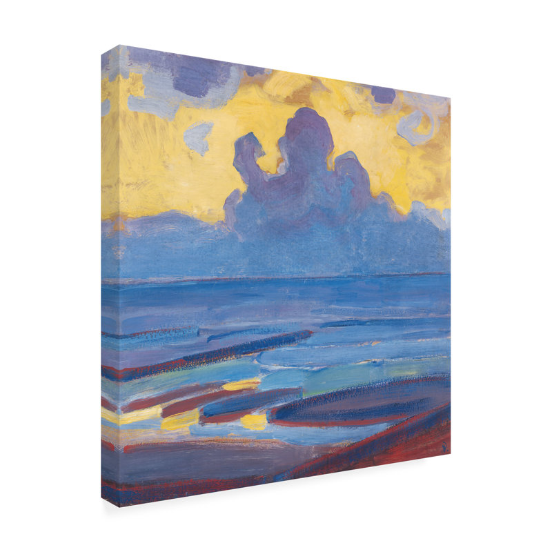 Art sur toile, Collection de bologistes par la mer, Piet Mondrian, H 14 po x l 14 po