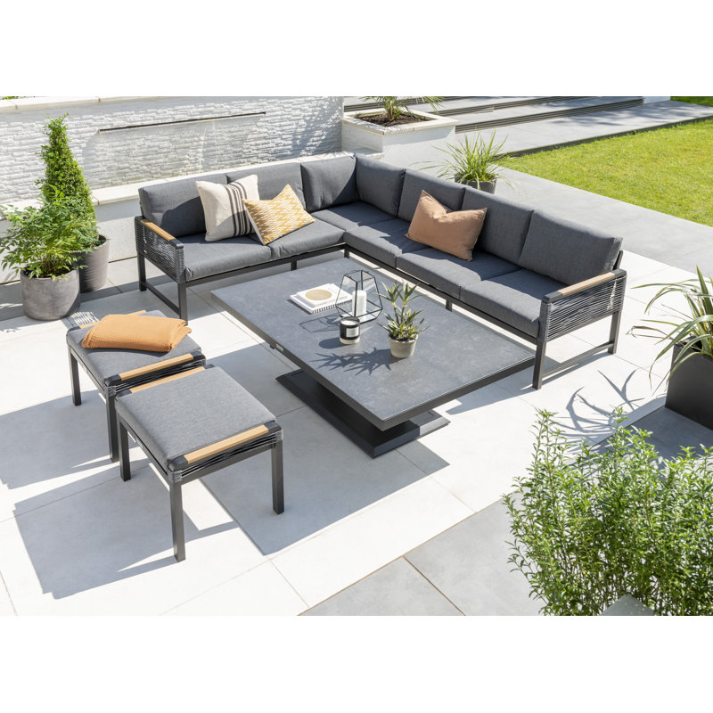 Najmo - Bellmount Large Corner Set with Height Adjust Table