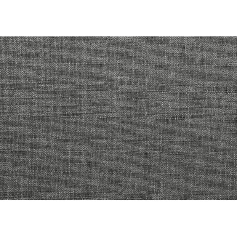 Coussin de salon classique 1 pièce avec causeuse grise et dossier en bois d'hévéa massif style transitionnel