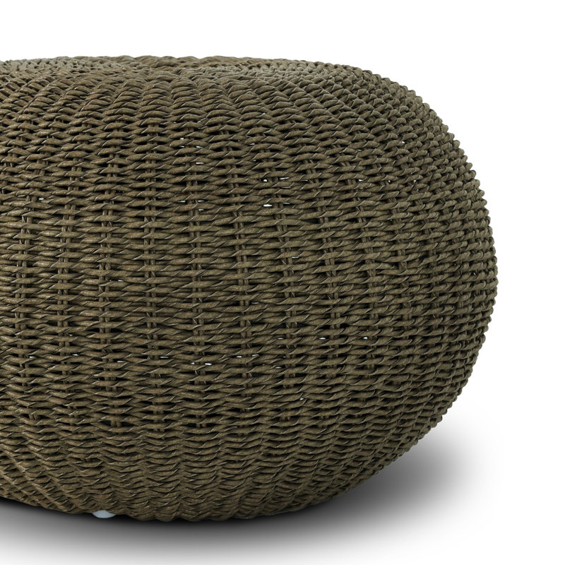 Phoenix Accent Stool, Faux Olive Hyacinth