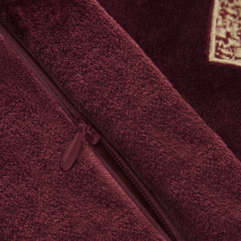 Croscill Clermont European Pillow Sham, Burgundy
