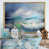 Toile avec cadre flottant or