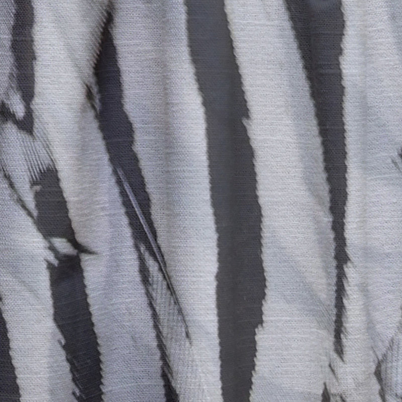 Plumes de faisan argentées - Rideau traditionnel - Velours obscurcissant - 1 panneau, L 52 po x L 90 po
