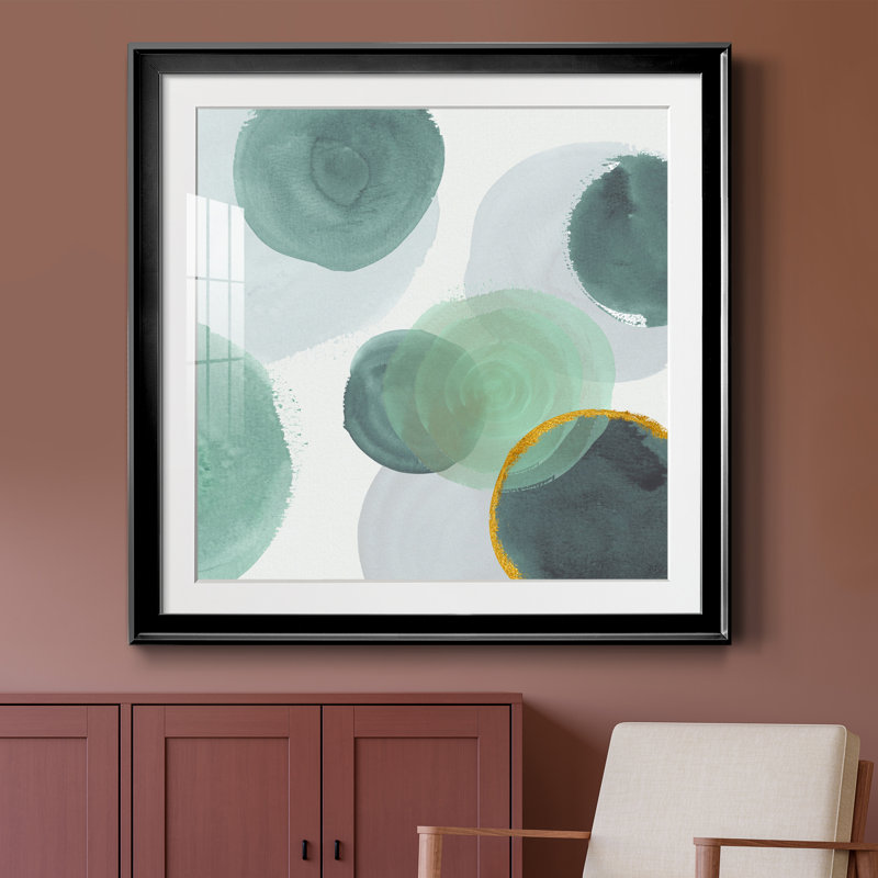 Ontario I - peinture encadrée, Cadre noir, H 26,5 po x l 26,5 po x P 1,5 po