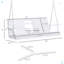 Balancelle de patio en bois 3 places avec table basse pliante Outsunny