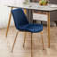 Chaise de salle à manger moderne en velours, ensemble de 2-118100678