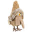 Figurine de Noël oiseau de forêt dans un chapeau d'hiver - 8 po