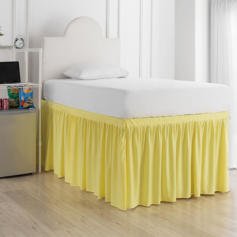 Jupe de lit Dorm, Jaune