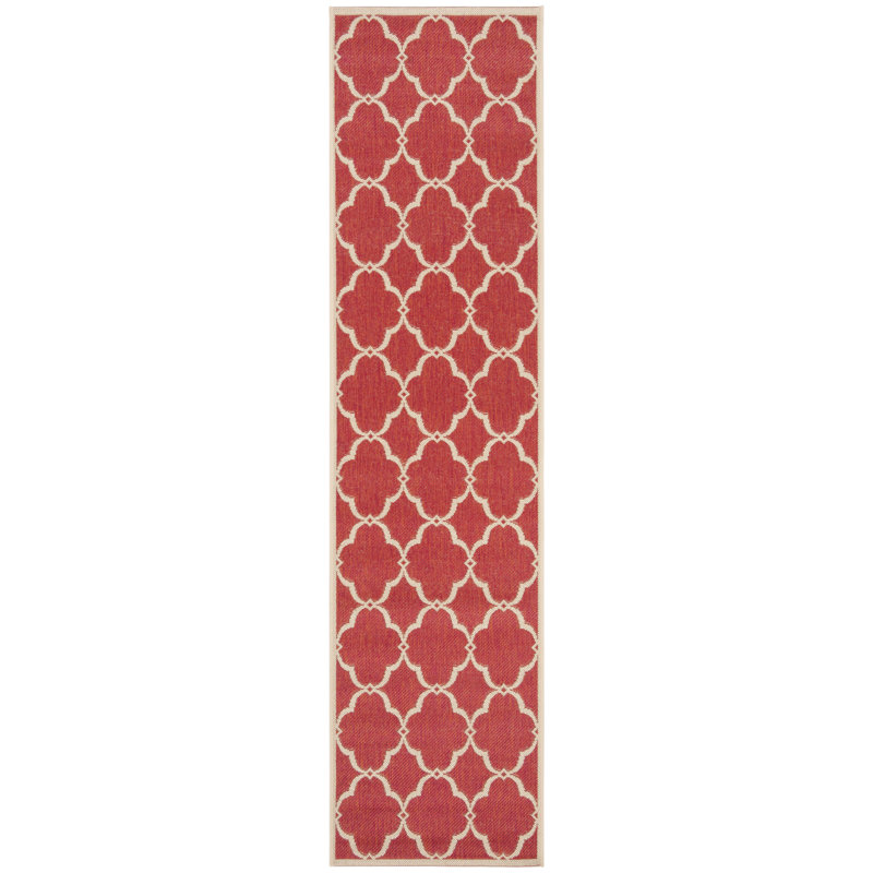 Adler Performance Geometric Indoor/Outdoor Area Rug, Runner 2'2" x 12'