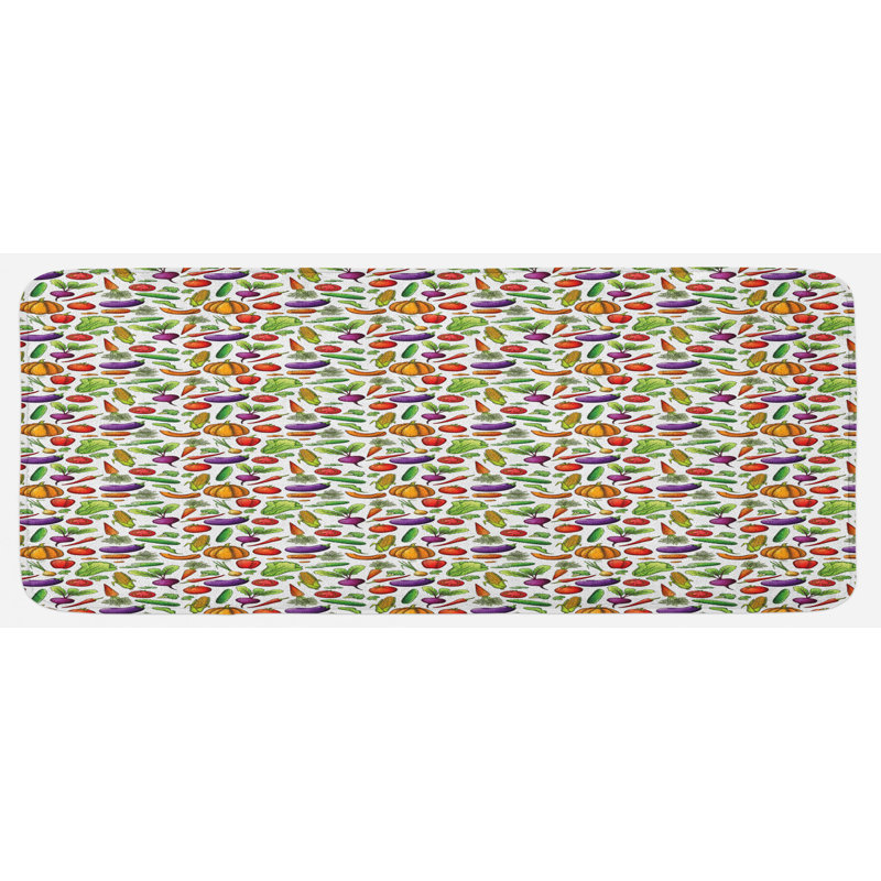 Tapis de cuisine à légumes