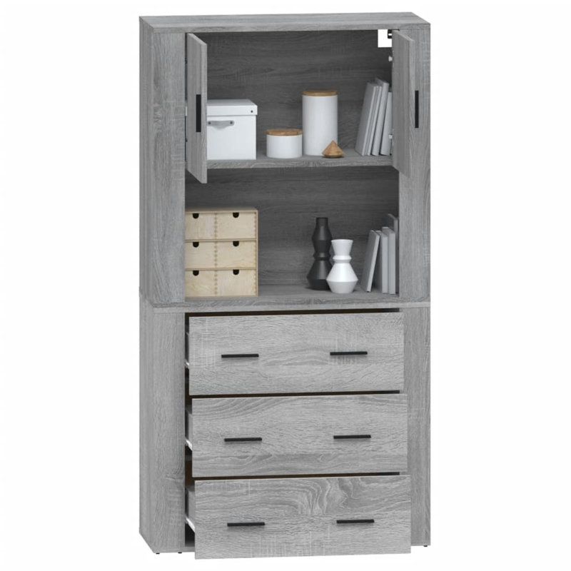 Vidaxl 80cm Sideboard, Light Gray
