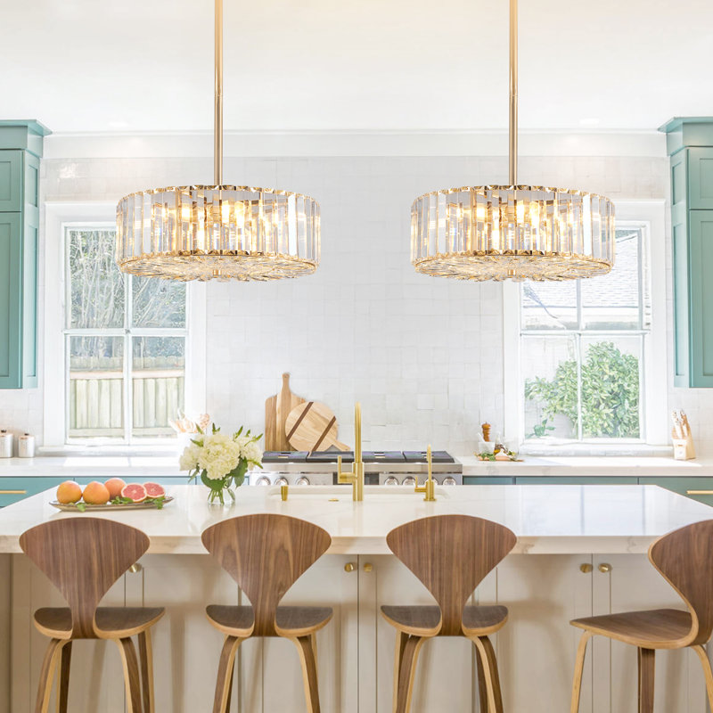 Ensemble de lustres en cristal 4 lumières Nedek