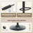 Swivel Upholstered Adjustable Height Counter & Bar Stool With Footrest-1544997403