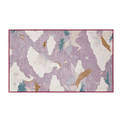 Silky Soft Plush Beige Area Rug