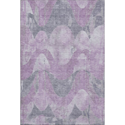 Premium Machine Washable Maag AMF1786 Swirls Rug