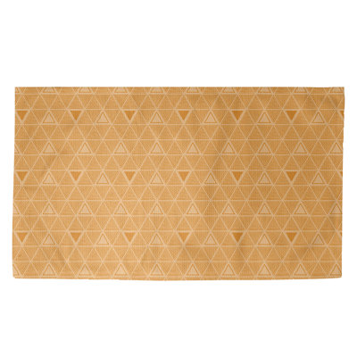 Triangles jaunes Tapis décoratif
