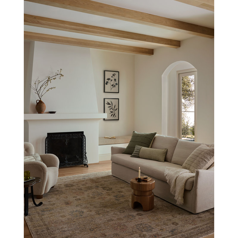 Jacobo Ivory / Multi Area Rug, Rectangle 9'3" x 13'