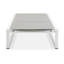 Chaise longue d'extérieur réglable à 5 positions Premium avec structure en aluminium