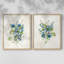 «Bouquet of Blue I», reproduction encadrée de qualité supérieure - prête à être accrochée - aucun clou requis - aucun clou requis-292938513-292938514