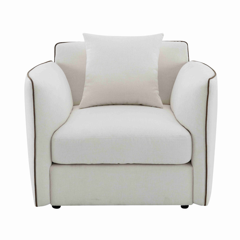 Chaise en chenille avec coussin Yolanda