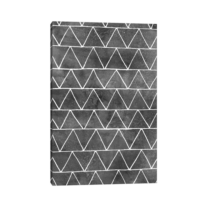 Modern Monochrome II by Grace Popp - Wrapped Canvas Painting, 20.32 cm H x 30.48 cm W