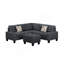 Canapé modulaire 6 pièces rembourré-1236710647
