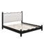 Lit plateforme en bois avec tête de lit tapissier, cadre de lit de style rétro avec tête de lit ondulée-1763632972-1763632973