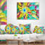 Spectaculaire vitrail avec spirales - coussin imprimé floral-30718514-30718510-30735605
