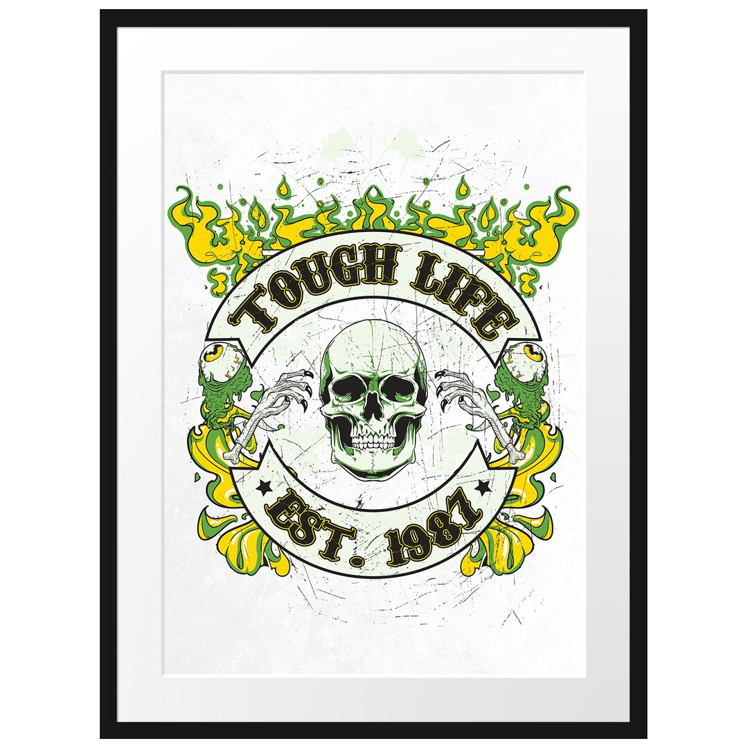 Gerahmtes Poster Tough Life Light