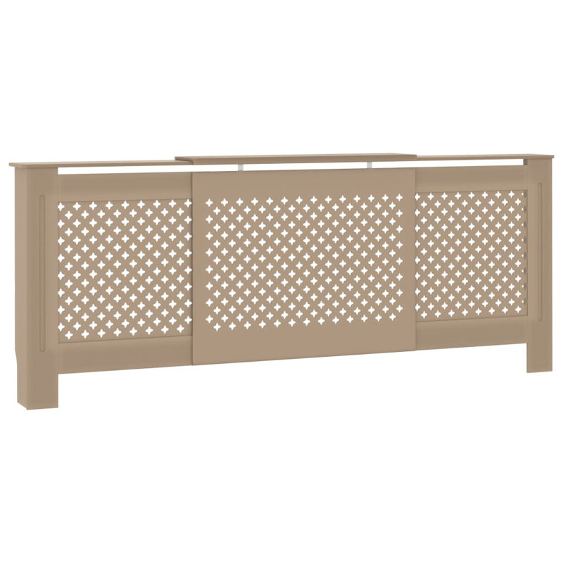 Housse de radiateur pour radiateur pour bureau personnel, Marron, H 32,1 po x l 80,7 po x P 8,1 po