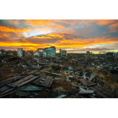 Apocalyptic Landscape by Nouskrabs - Wrapped Canvas Print