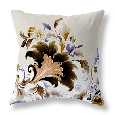 Indoor / Outdoor Damask Square Cushion