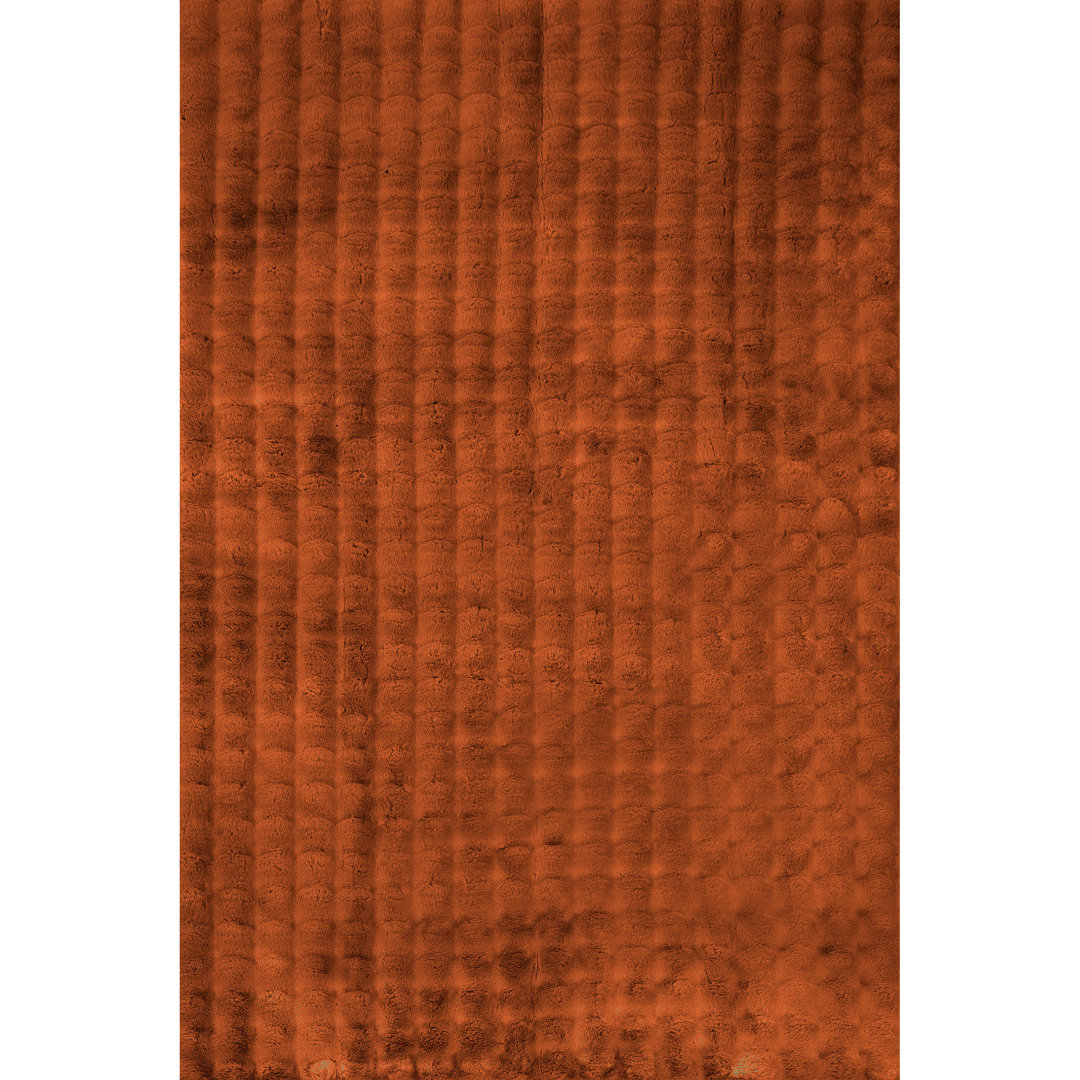 Jeni SuperiorWash Solid Faux Rabbit Machine Washable Area Rug Ebern Designs Rug 