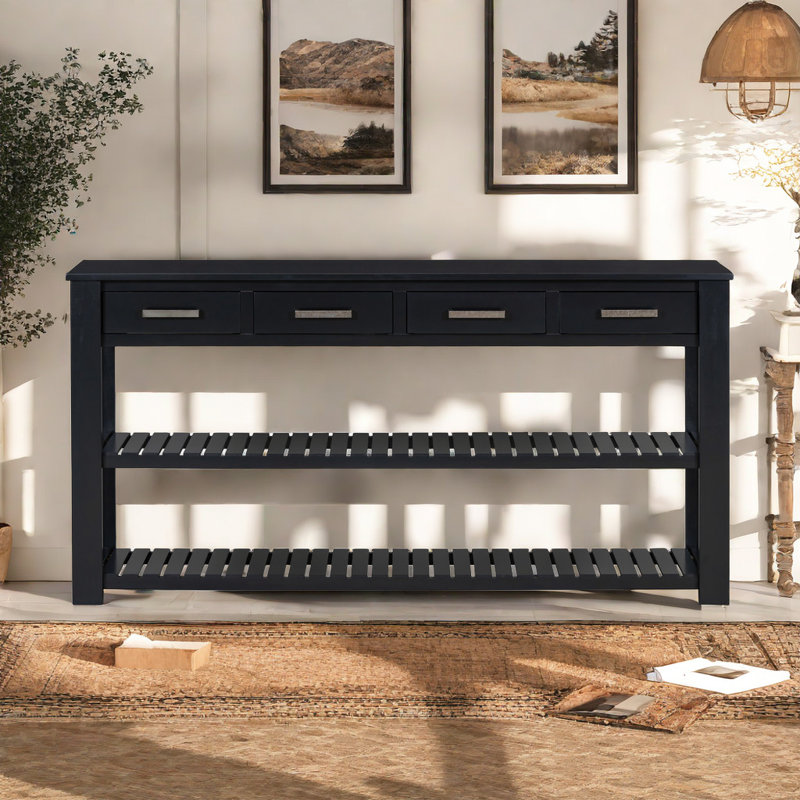 Console Brazzeal 62,2 po, Noir