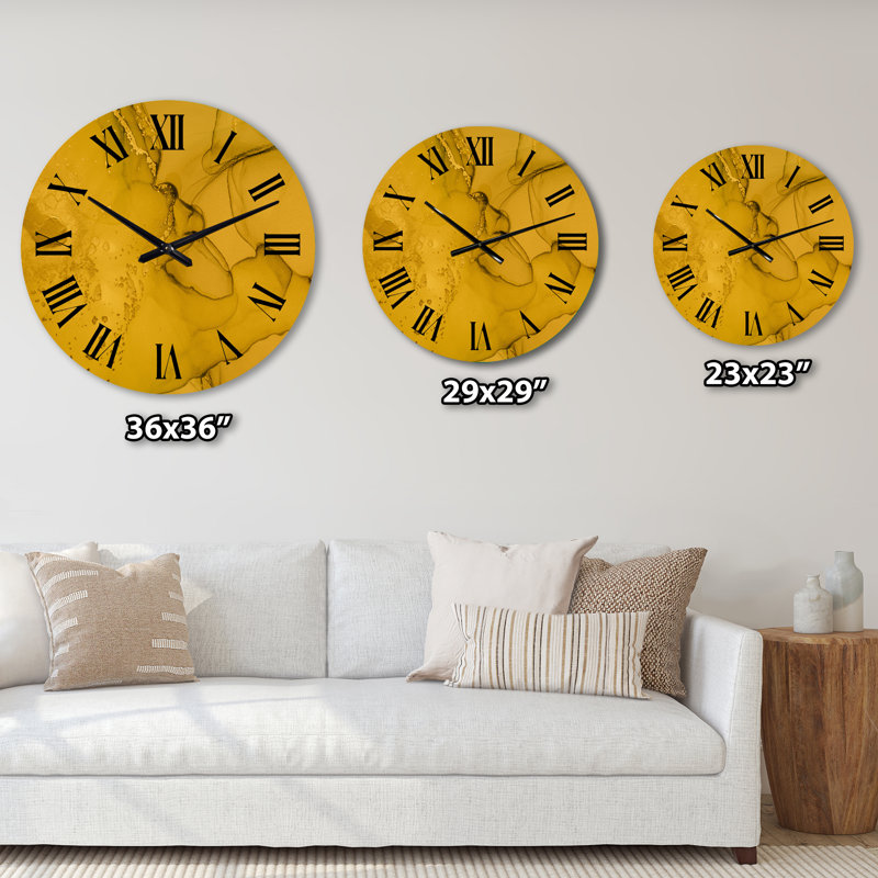 Horloge murale or moderne I, Grand