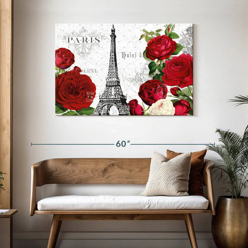 Lilie Rouge Paris I, 30" H x 45" W