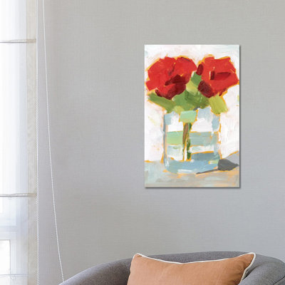 Cut Roses I by Ethan Harper - Wrapped Canvas Painting