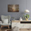 «Metallic Rain» par Luxe Portfolio, art mural en métal-1032752610