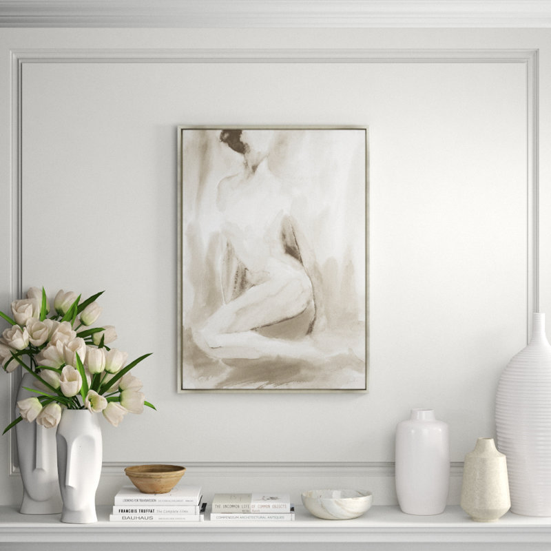 Delicate Moment Of Her III Print by Janice Sadler, Glass Coat, 52.5" H x 37.5" W x 1.5" D