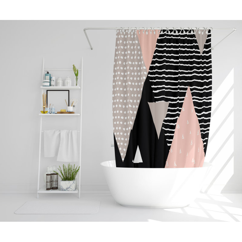 Wenee Polyester Shower Curtain, 177cm H x 177cm W