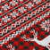 Machine Washable Indoor/Outdoor Christmas Reindeers Xhevrie Red Rug