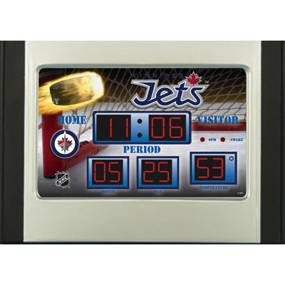 NHL Traditional Tabletop Clock with Alarm