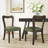 Alaric Mid-Century Modern Rubberwood Dining Chairs-956559176-956559179