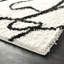 Tapis abstrait ivoire et noir Kituku-1483547931