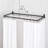 60" L D-Shaped Fixed Shower Rod Enclosure-69753000