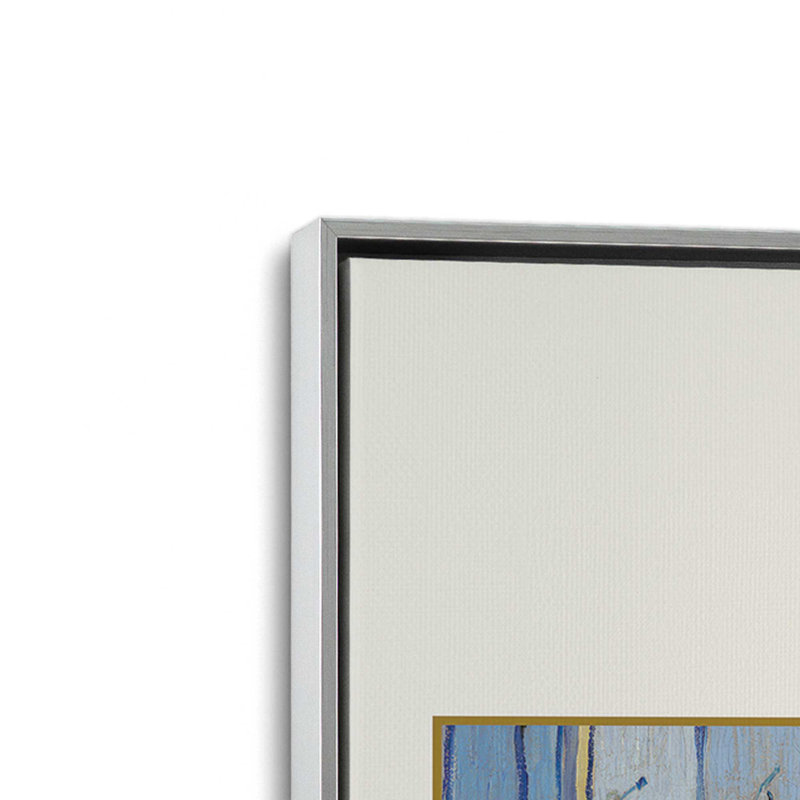 «La Chambre» par Van Gogh, reproduction sur toile encadrée, H 48,75 po x l 32,75 po, Chrome poli