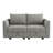 61" Square Arm Modular Loveseat with Storage Space-1223552344